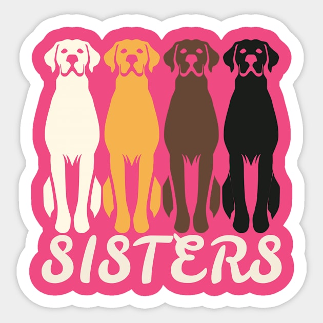 Canine Quartet Sisters Sticker by Ideal Action